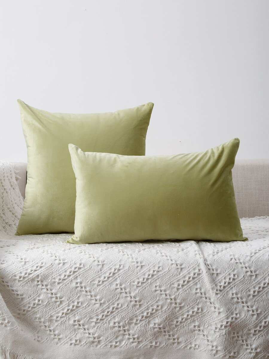Miater Cojines Decorativos Funda para almohada - Verde - Ver 1