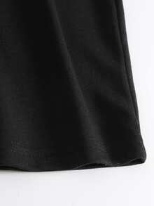 Camiseta con estampado de flor y desierto - Negro - Ver 4