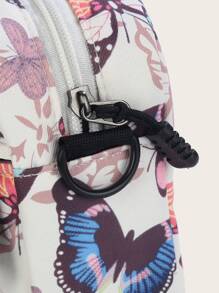 Mini Butterfly Graphic Crossbody Bag - Multicolor - View 6
