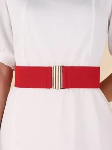 Elastic Corset Belt - Red - View 1