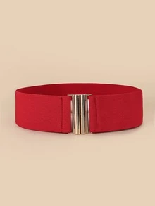 Elastic Corset Belt - Red - View 2