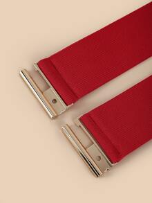 Elastic Corset Belt - Red - View 3