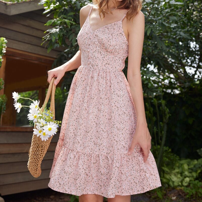 

Ditsy Floral Cami Dress, Pink