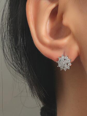 Cubic Zirconia Stud Earrings