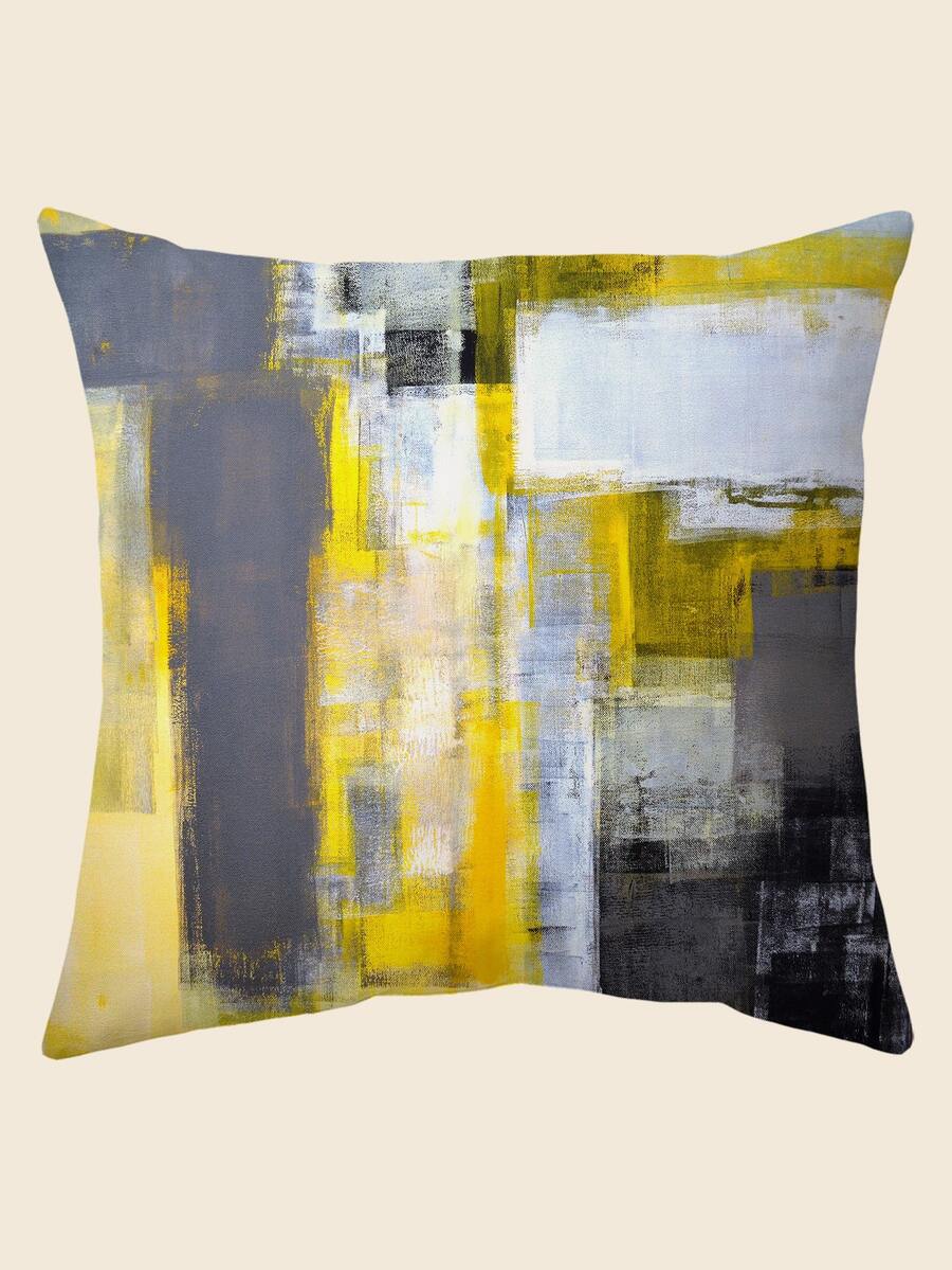 Graphic Print Cushion Cover Without Filler - Multicolor - View 1