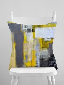 Graphic Print Cushion Cover Without Filler - Multicolor - View 2