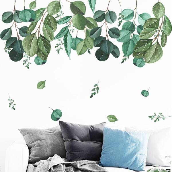 

Leaf Print Wall Sticker, Green