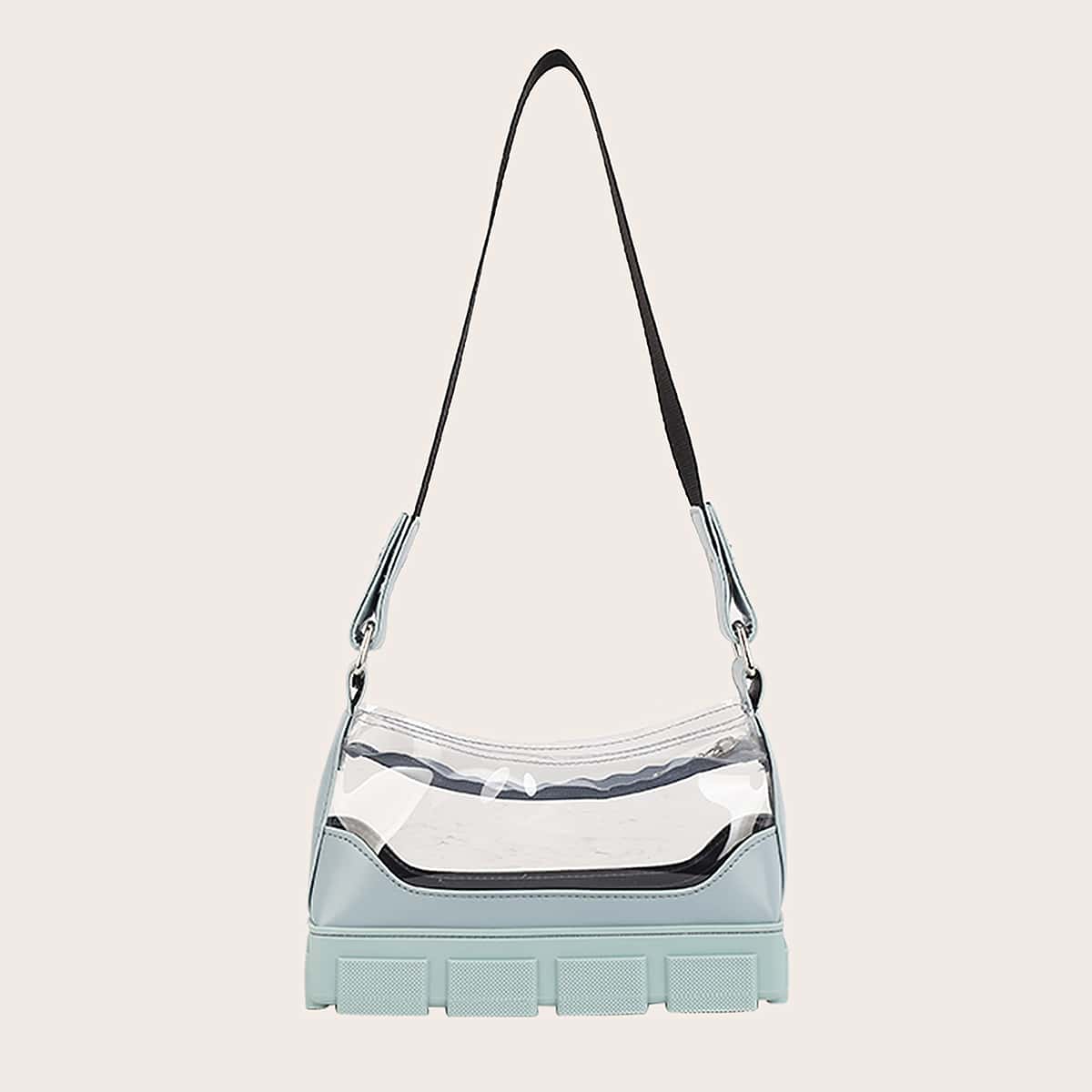 

Clear Shoulder Bag, Green