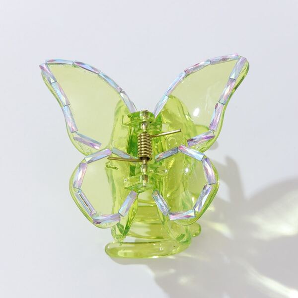 

Butterfly Design Hair Claw, Green