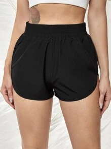 Gameset SHEIN Sport Breathable 2 In 1 Sports Shorts Sweater Shorts - Black - View 3