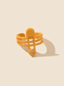 1 chiếc vòng cài áo giọt dầu màu vàng thời trang - Màu vàng - Xem 1