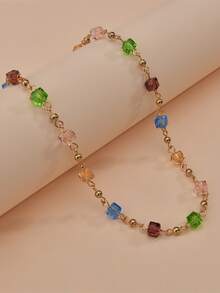 Crystal Decor Choker - Multicolor - View 2