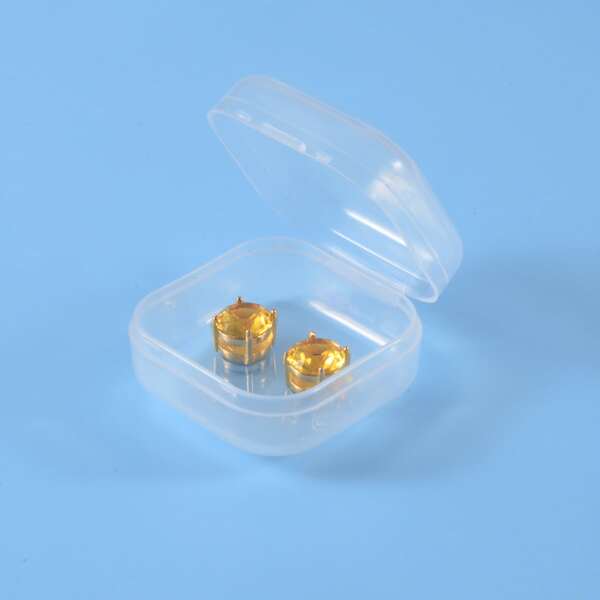

Men Zircon Decor Magnetic Earrings, Gold