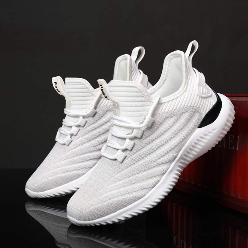 

Lace-up Decor Sneakers, White