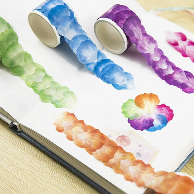 

1roll Random Petal Sticker, Multicolor