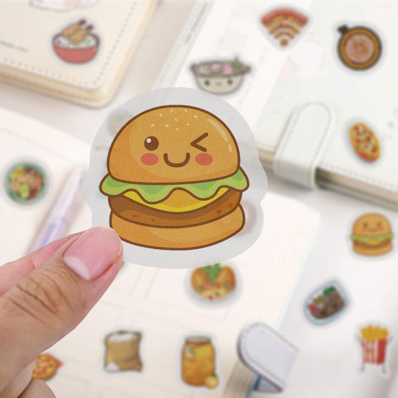 

40pcs Mixed Pattern Sticker, Multicolor