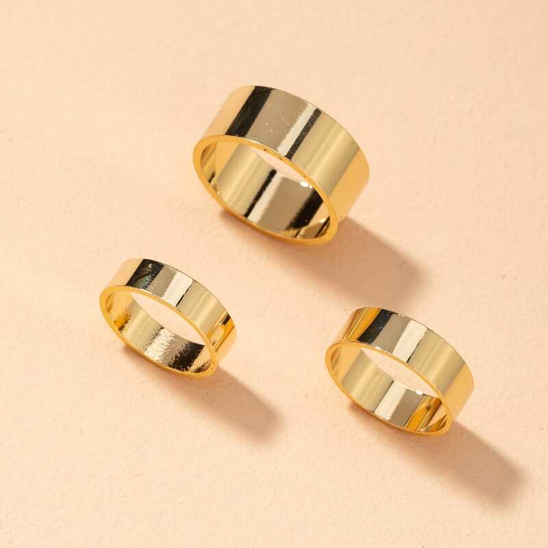 

3pcs Minimalist Ring, Gold
