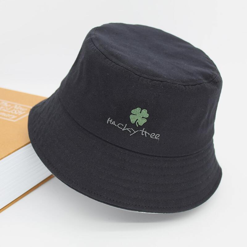 

Guys Letter Embroidery Bucket Hat, Black