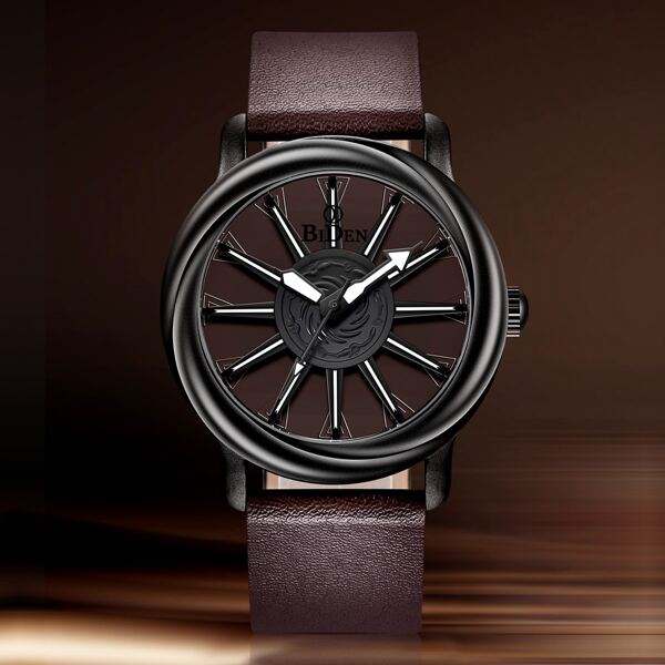 

Men Simple Round Pointer Quartz Watch