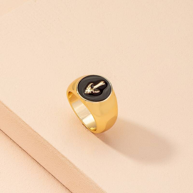 

Mushroom Decor Ring, Gold