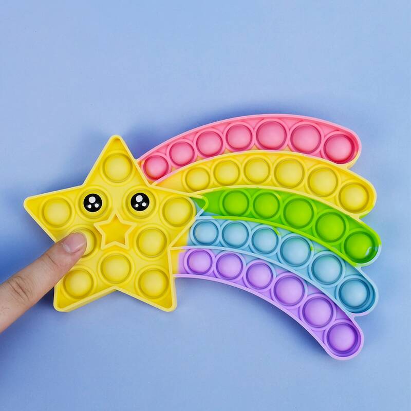 

1pc Cartoon Push Bubble Toy, Multicolor