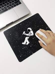 Alfombrilla mouse con estampado de astronauta - Blanco y Negro - Ver 5