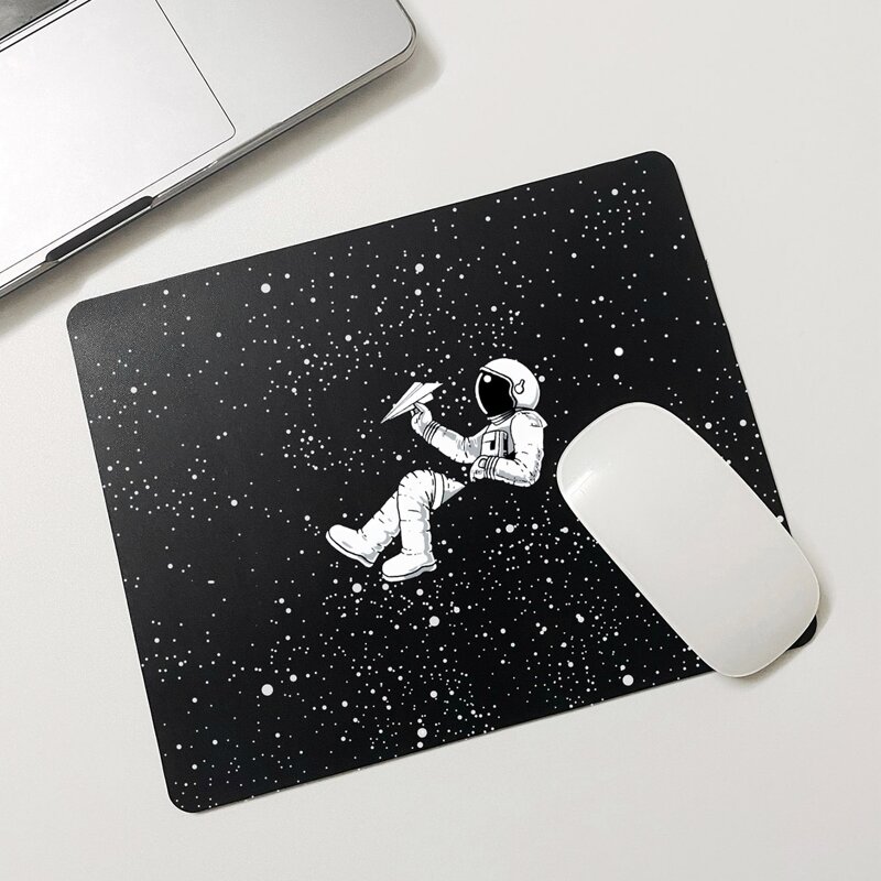 

Astronaut Print Mouse Pad, Black and white