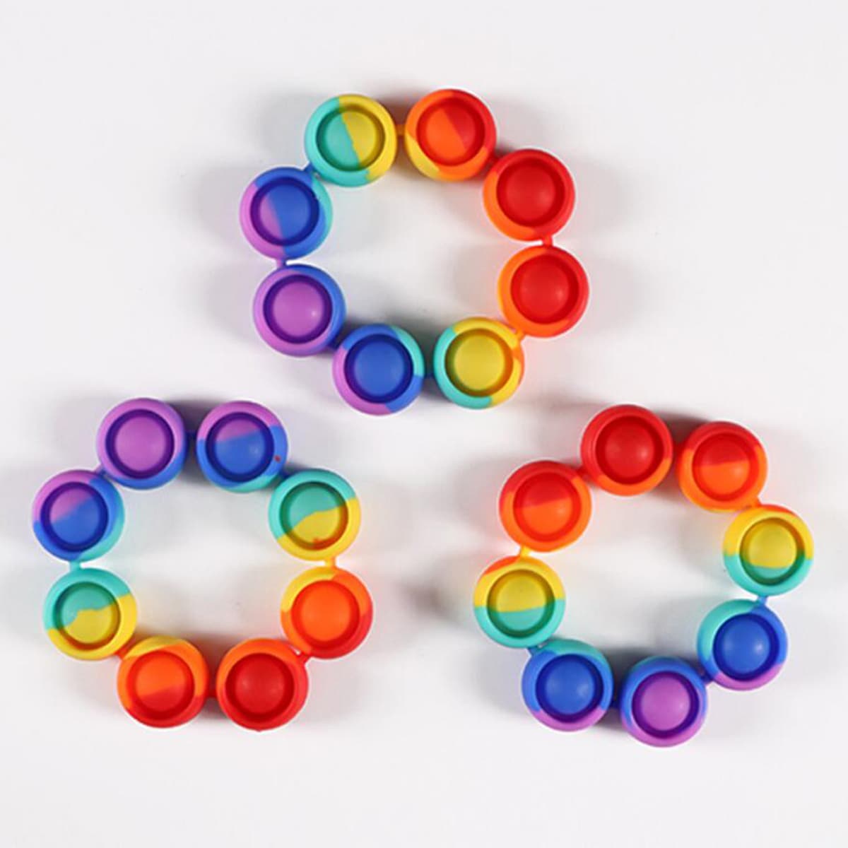 

1pc Push Bubble Bracelet Toy, Multicolor