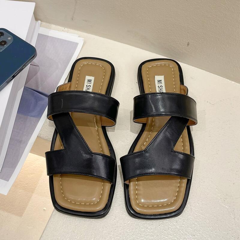 

Minimalist Slide Sandals, Black