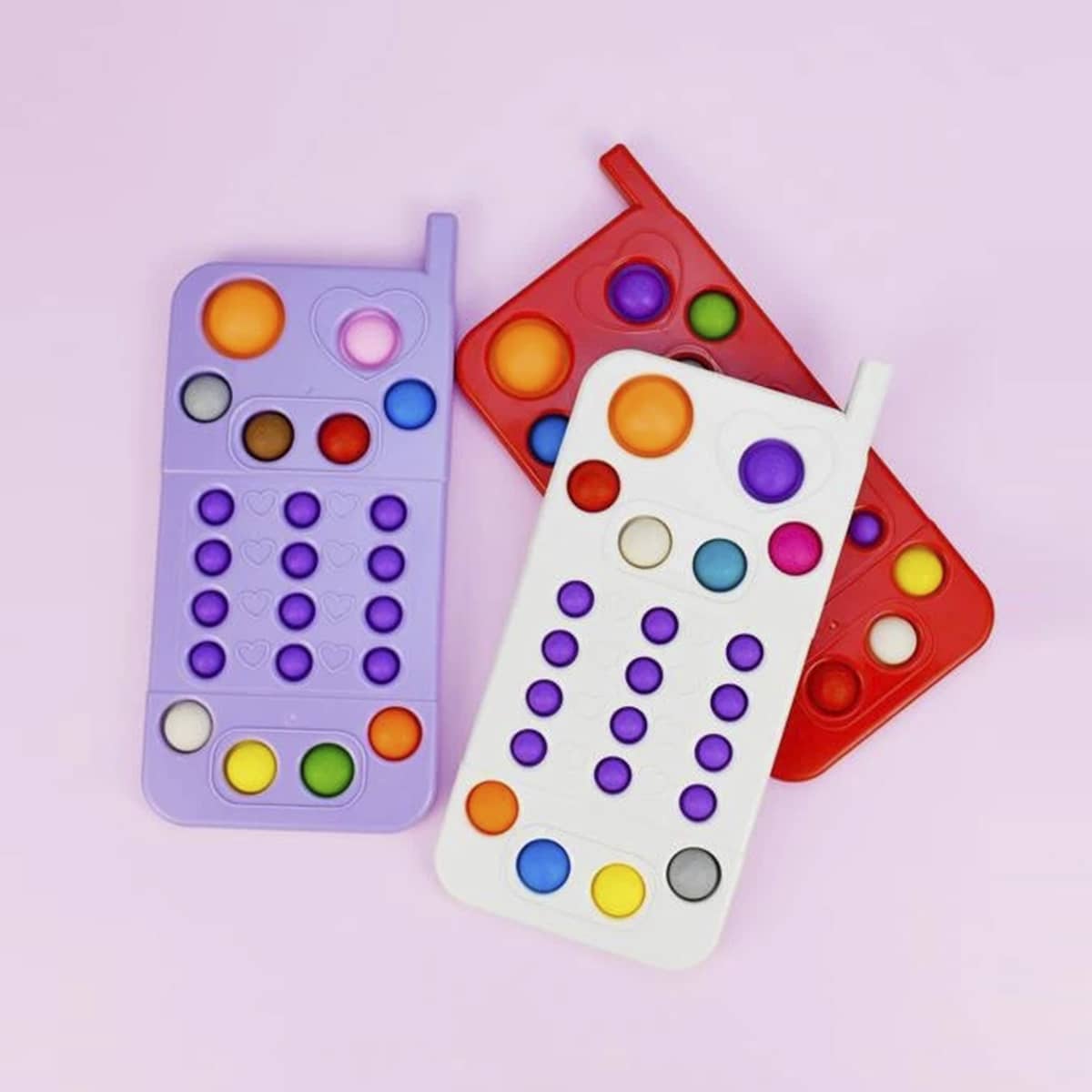

1pc Random Phone Shaped Push Bubble Toy, Multicolor