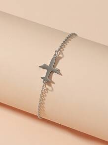 Chuỗi đeo tay trang trí máy bay - Bạc - Xem 3