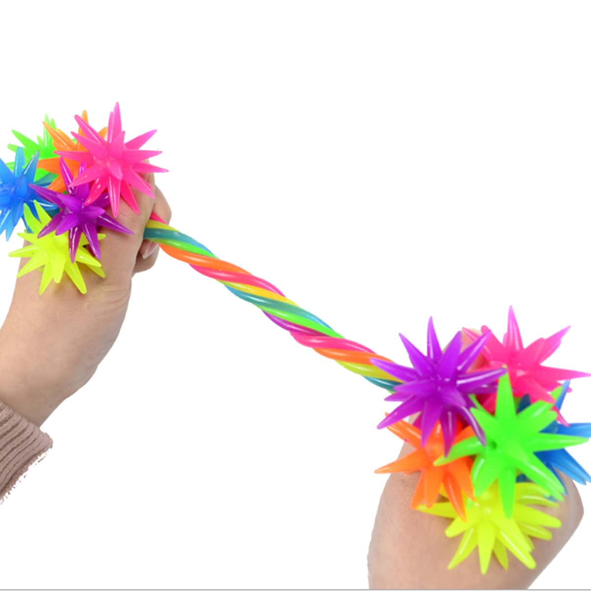 

1pc Random Double-headed Meteor Hammer Stress Reliever Toy, Multicolor