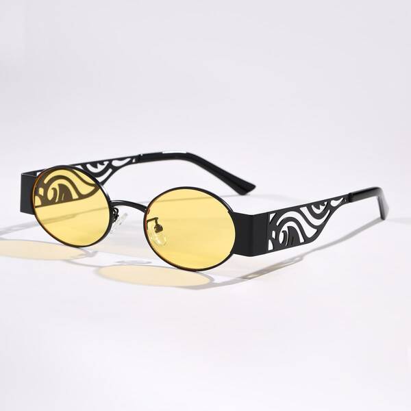 

Oval Frame Tinted Lens Sunglasses