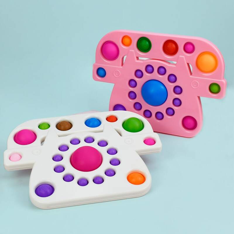 

1pc Random Color Push Bubble Toy, Black