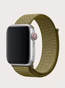 Correa de reloj compatible con Apple Watch nailon - Verde Oliva - Ver 1