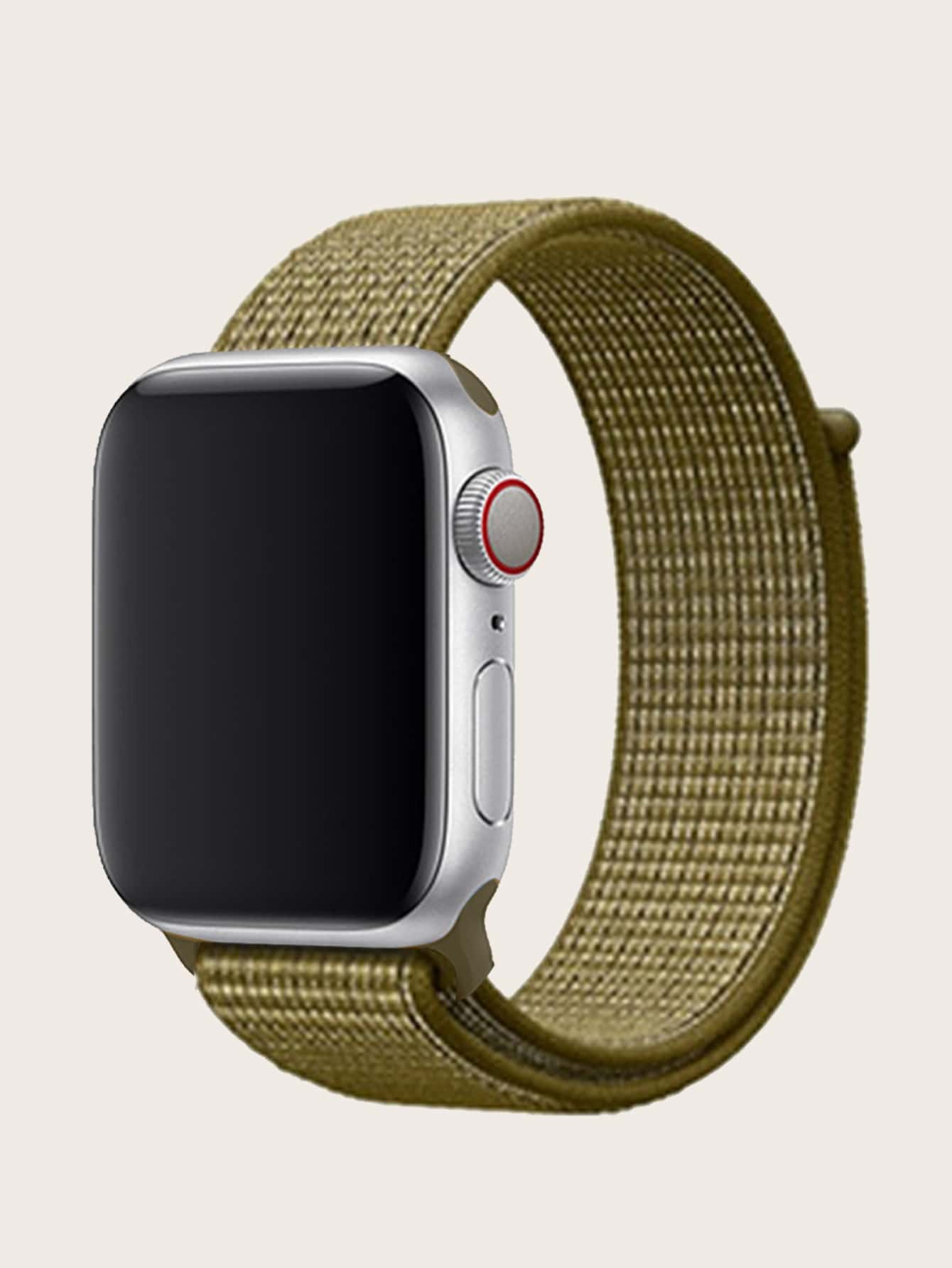 Correa de reloj compatible con Apple Watch nailon - Verde Oliva - Ver 1