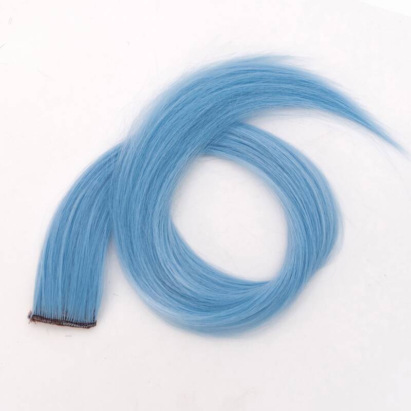

1pc Long Straight Hairpiece, Baby blue