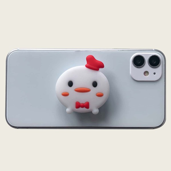 

Cartoon Graphic Stand-Out Phone Grip, White