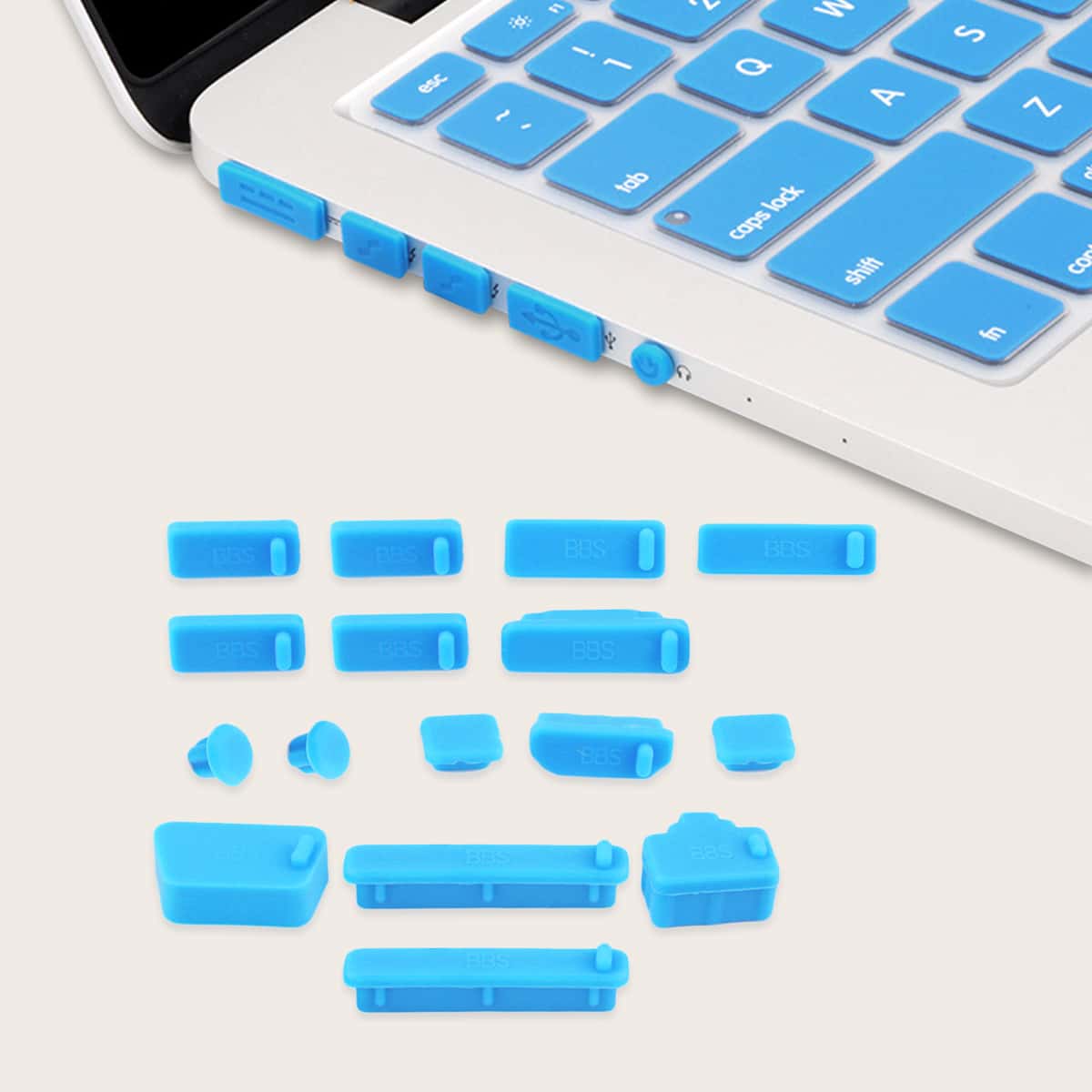 

16pcs Laptop Dust Plug, Blue