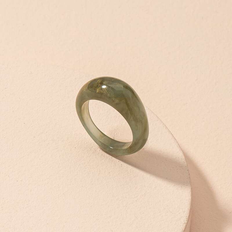 

1pc Simple Ring, Green