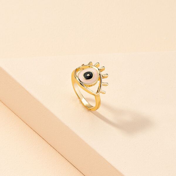 

1pc Alloy Ring, Gold