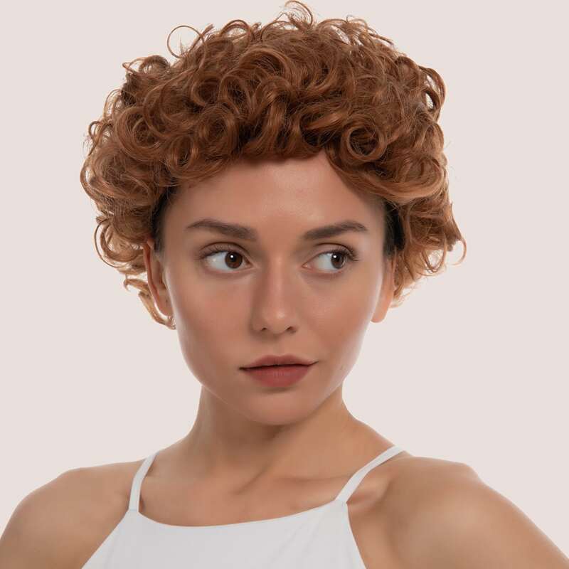 

Curly Short Wig, Brown