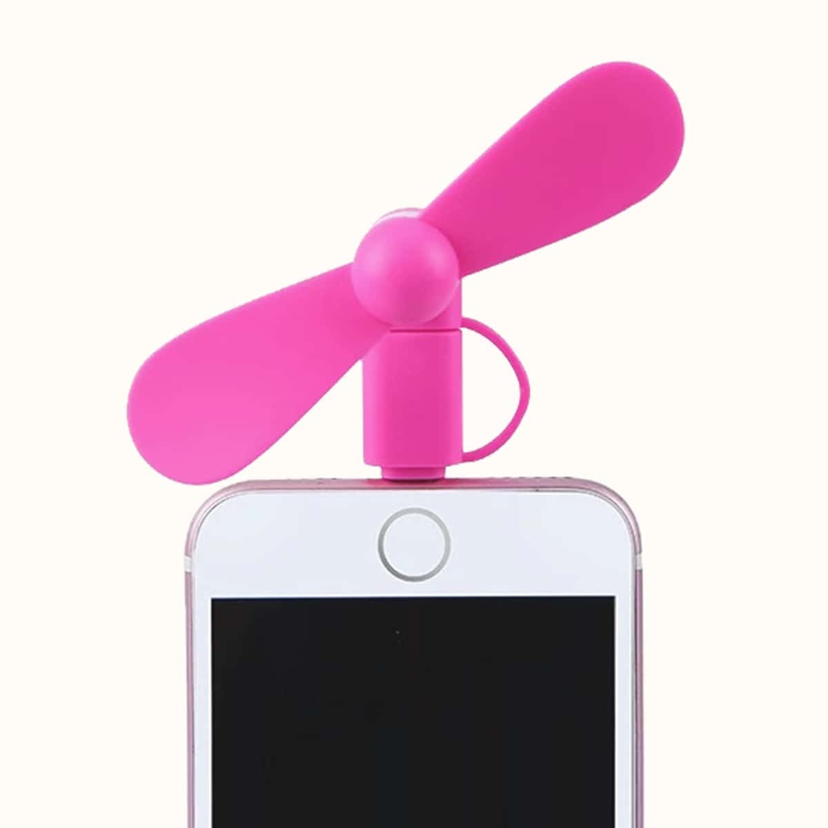 

1pc Phone Mini Fan, Pink