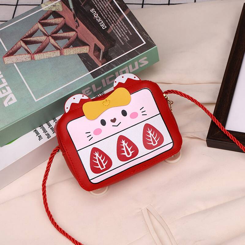 

Mini Cartoon Graphic Crossbody Bag, Red