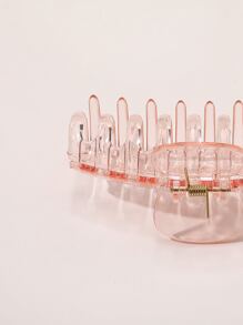 5 piezas Pinzas de pelo sólidas de estilo casual, pinzas para el cabello, pinzas de presión para el cabello, sujetadores de cabello, recogedor de cabello - Multicolor - Ver 2