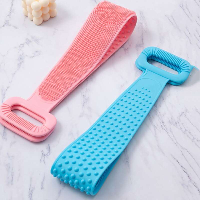 

1pc Random Silicone Bath Exfoliating Strap, Multicolor