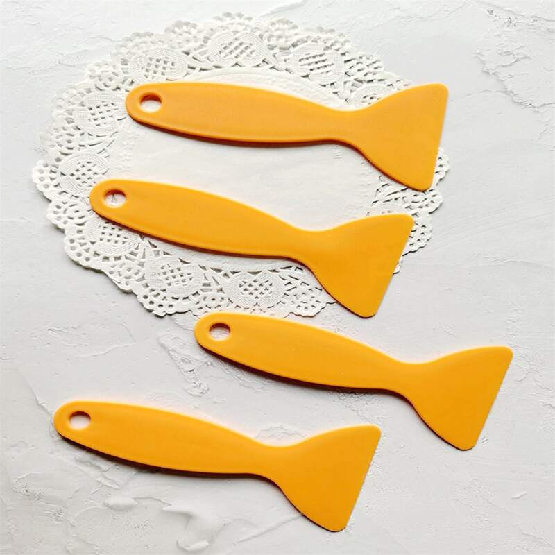 

1pc Bath Anti-slip Sticker Scraper, Yellow