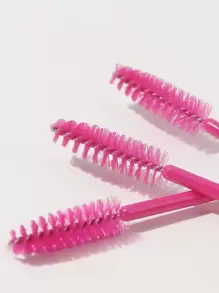 One-Time Eyebrow Brush 50 Filled Colored Solidity Noodle Makeup Brushes,Brush Set,Makeup Brush Kit,Make Up Brush Set,Make Up Set Complete,Makeup Brush Set,Complete Makeup Kit,Brush Kit,Brushes Makeup Set,Makeup Gift Set,Set - Hot Pink - View 3