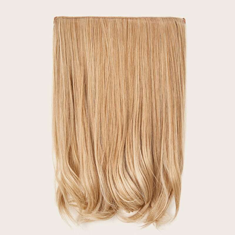 

5pcs Clip In Hairpiece, Gold