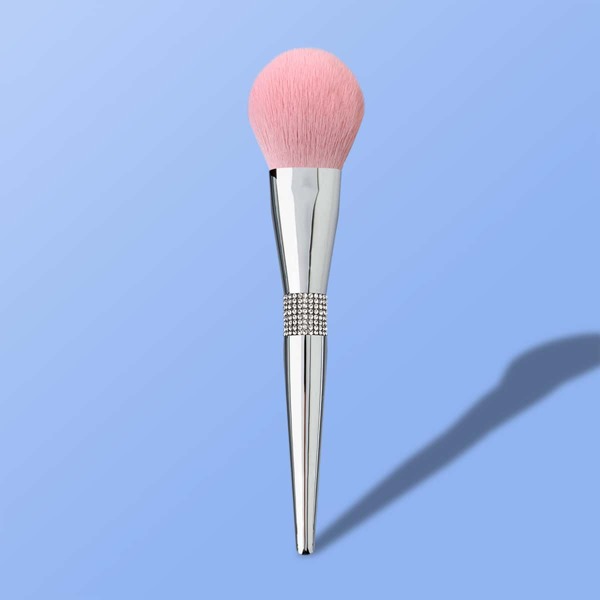 

Rhinestone Decor Powder Brush, Silver